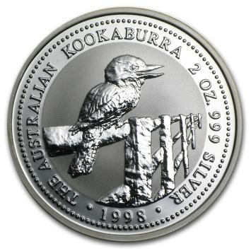 Australië Kookaburra 1998 2 ounce silver